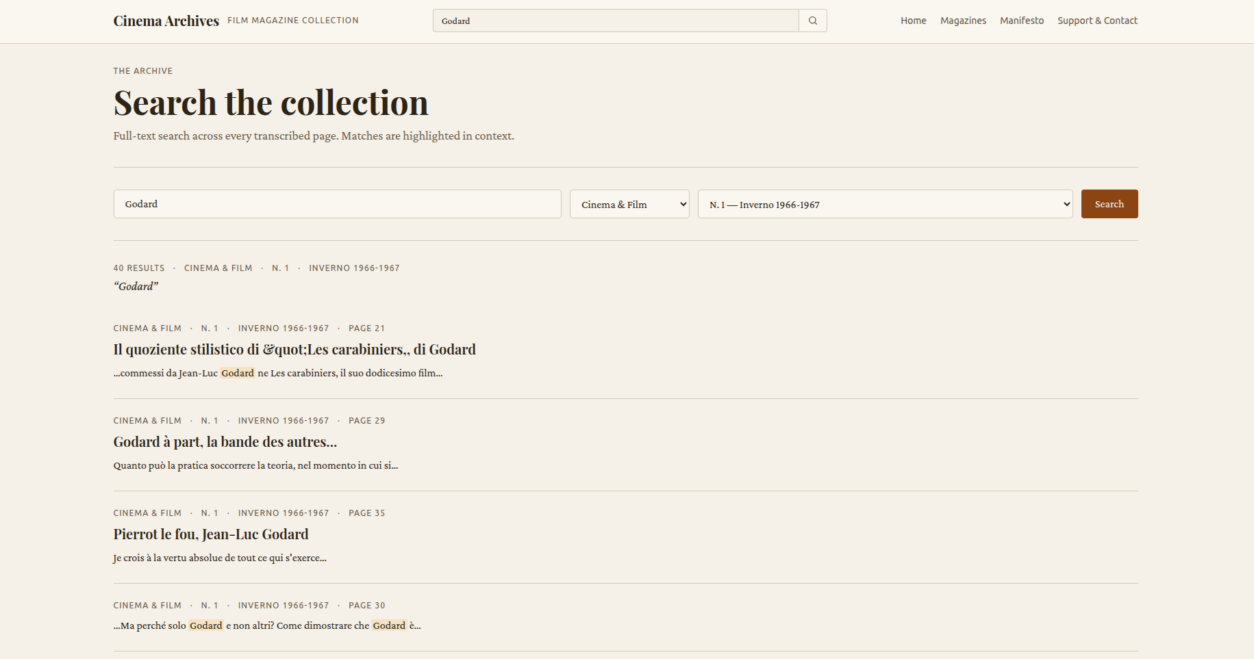 Search results in the archive